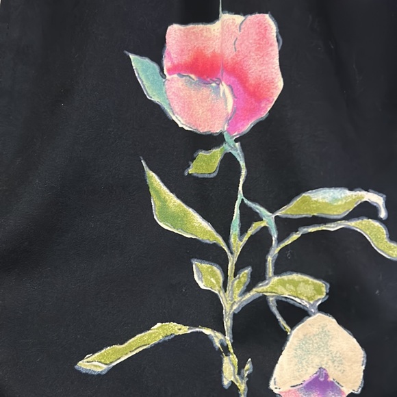 RICHARD TYLER COUTURE floral silk lined skirt. Size 4 - Picture 2 of 8